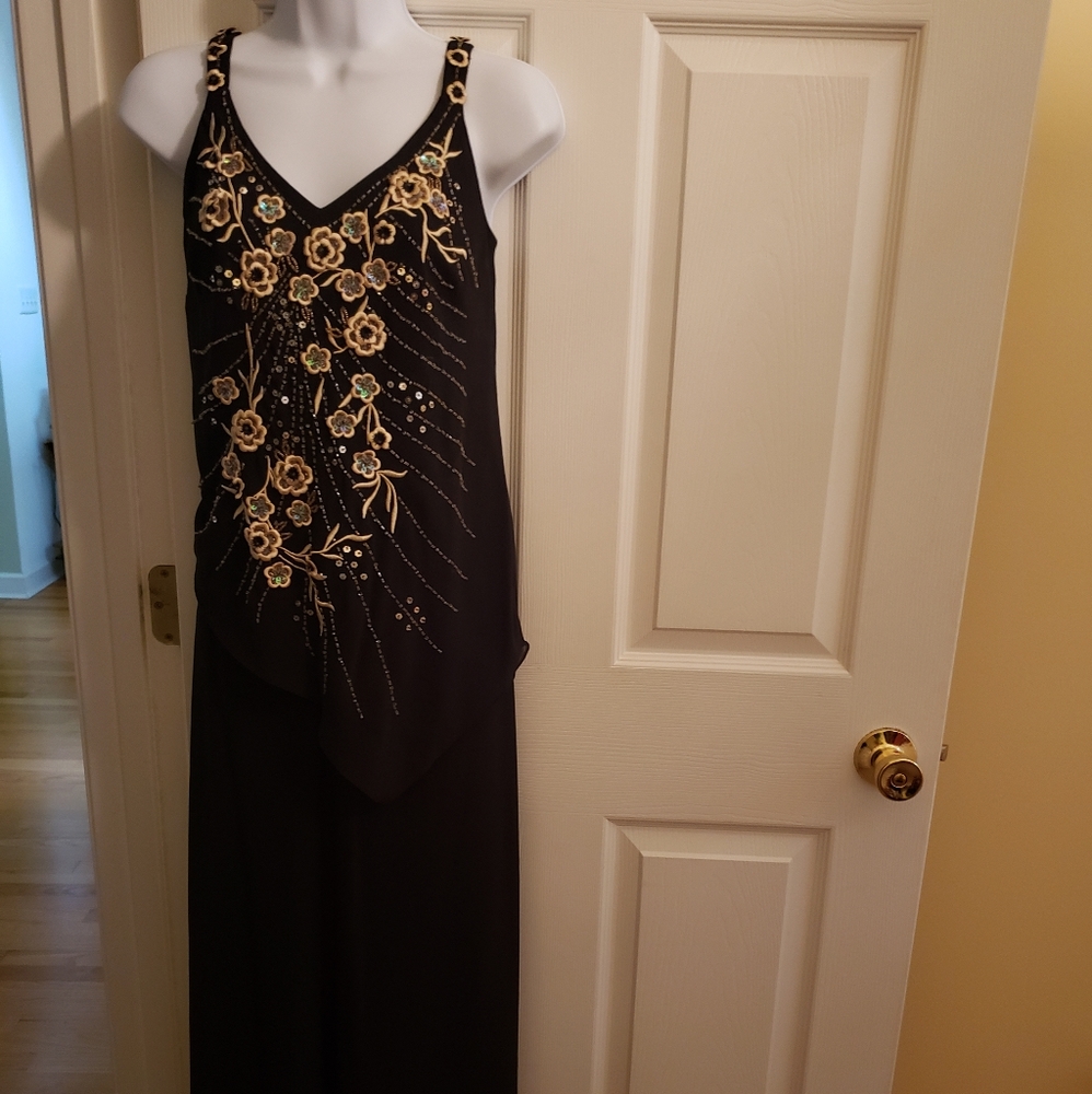Womens 3 piece black pant suit 12P